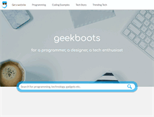 Tablet Screenshot of geekboots.com
